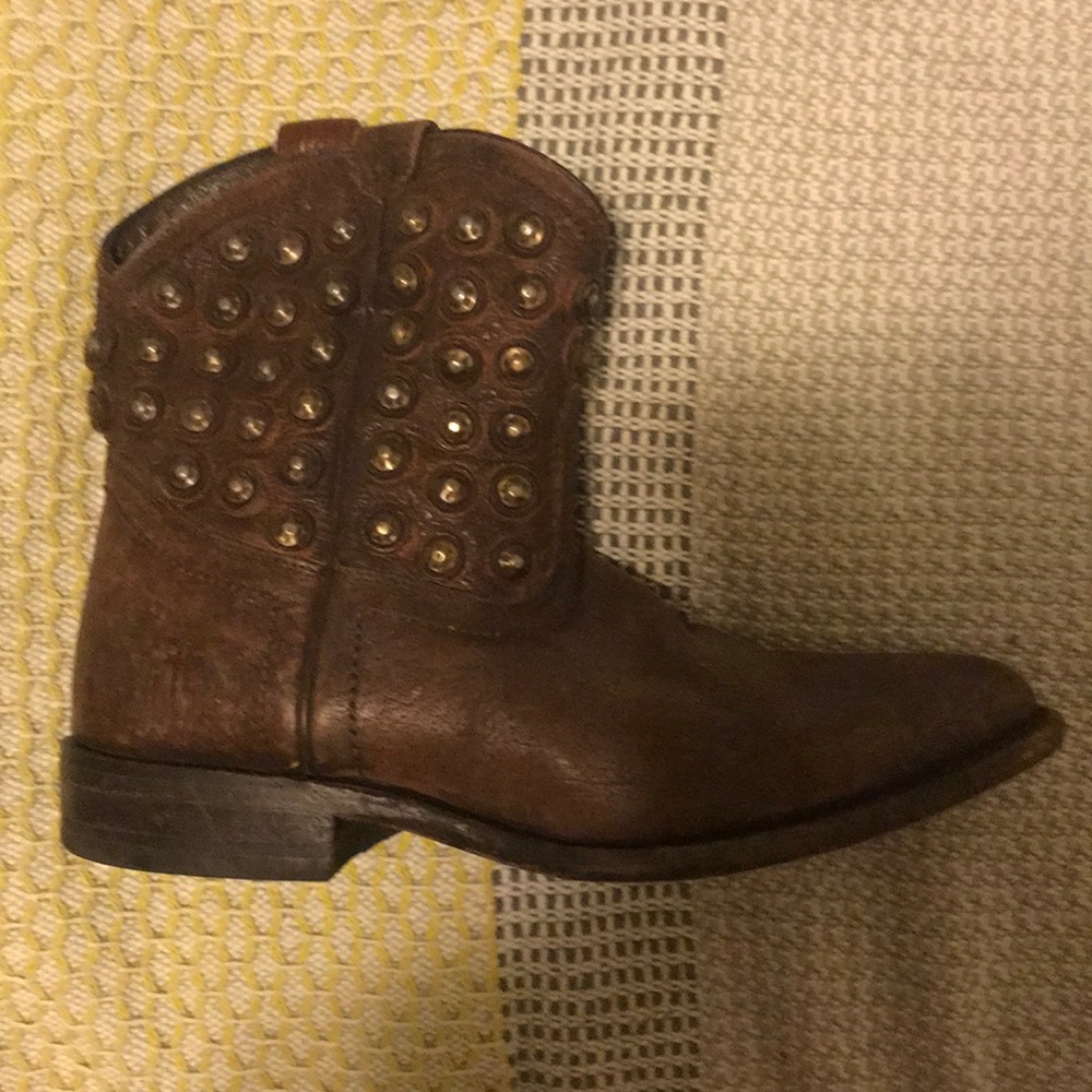 Frye studded boots